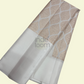 Light Brown Design-Scotch White Silver Border Gadwal Silk Saree- 051