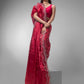 Dewali Saree with Red and Silver Designed Border-051