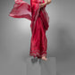 Dewali Saree with Red and Silver Designed Border-051