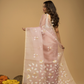 Jamdani Saree With Blush Pink - 017