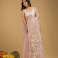 Jamdani Saree With Blush Pink - 017