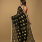 Rich Black Soft Silk Jamdani Saree - 017