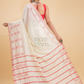 Dewali Saree Handloom Cotton in Red White 017