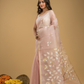 Jamdani Saree With Blush Pink - 017