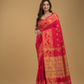 Classic Red Cotton Silk Jamdani Saree - 018