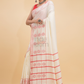 Dewali Saree Handloom Cotton in Red White 017