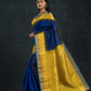 Pure handloom Navy Blue Korvai Saree - 139