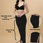 Saree Shapewear Straight Cut Rope Style In Coal Black Color - 010