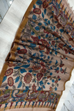 Desert Brown Design Tussar Silk Kalamkari Dupatta -025