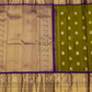 forest green design -Purple golden design pallu  gadwal saree- 063