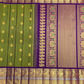 Moss Green and Gold Border Kanjivaram Silk Saree-009