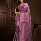 Grape Pink Cotton Silk Saree - 002