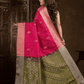 Hot Pink Cotton Silk Saree - 006