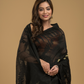 Rich Black Cotton Silk Jamdani Saree - 019