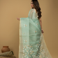 Jamdani Saree With Teal Green - 019