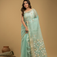 Jamdani Saree With Teal Green - 019