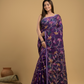 Royal Purple Jamdani Saree - 036