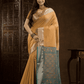 Flax Yellow Cotton Silk Saree - 007