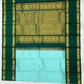 Pure Handwoven Gadwal Silk Saree In Aqua Blue - 001