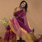 Tissue Silk Saree In Brick Red  030