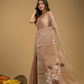 Jamdani Saree With Light Brown - 022