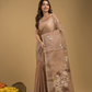 Jamdani Saree With Light Brown - 022