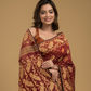 Umber Brown Cotton Silk Jamdani Saree - 022