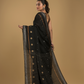 Ink Black Jamdani Saree - 037