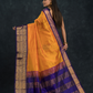 Korvai Saree Golden Yellow With Golden Purple Border - 050