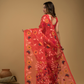 Jamdani Saree With Imperial Red - 024