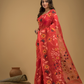 Jamdani Saree With Imperial Red - 024