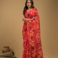 Jamdani Saree With Imperial Red - 024