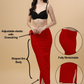 Saree Shapewear Straight Cut Rope Style In Chilli Red Color - 014