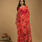 Jamdani Saree With Imperial Red - 024