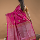 Hot Pink Tissue Silk Saree-028