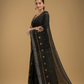 Ink Black Jamdani Saree - 037