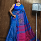 Cotton Silk Saree with Navy Blue-004