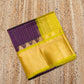 Korvai Saree Lakshadeepam with grand border - Wine Purple and Yellow Border - 152