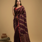 Matka Silk Jamdani Saree With Wine Purple - 027