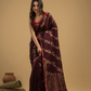 Matka Silk Jamdani Saree With Wine Purple - 027