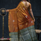 Burnt Orange  Tissue Silk Saree-027