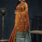 Burnt Orange  Tissue Silk Saree-027