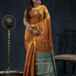 Burnt Orange  Tissue Silk Saree-027