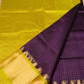 Lakshadeepam - Wine Purple and Yellow Border Korvai Saree -152