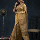 Tissue Silk Saree In Metallic gold -025