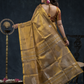 Tissue Silk Saree In Metallic gold -025