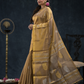 Tissue Silk Saree In Metallic gold -025