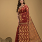 Umber Brown Cotton Silk Jamdani Saree - 022