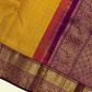 Golden Yellow and Gold Border Kanjivaram Silk Saree-011