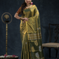 Tissue Silk Saree In Olive Green 026